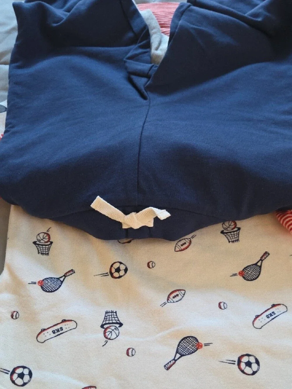 Carter's Red & White Striped Pocket Tee - 24M